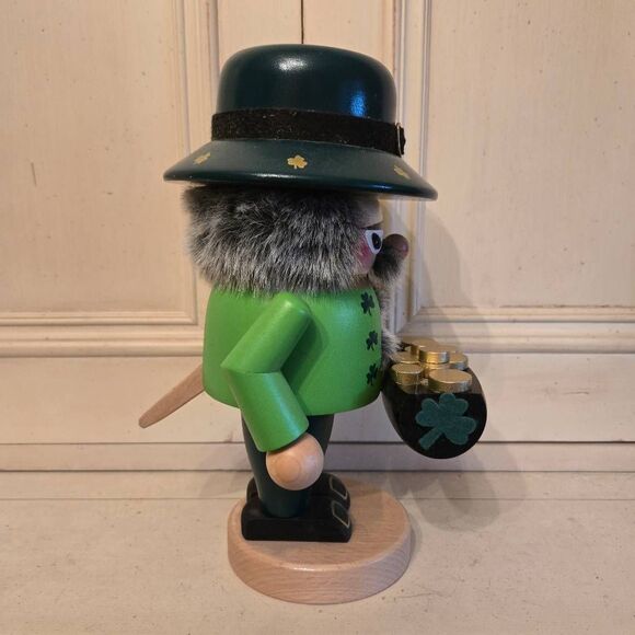 Steinbach Leprechaun Nutcracker Troll Gnome Irish German Handmade Signed - Picture 5 of 9